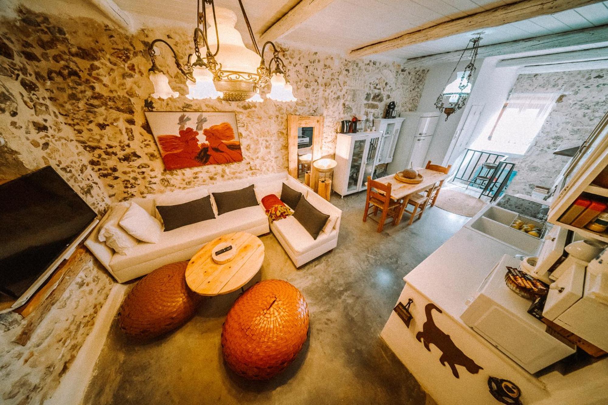 فيلا Antonia'S Stonebuilt Mansion With A Private Pool Arménoi المظهر الخارجي الصورة