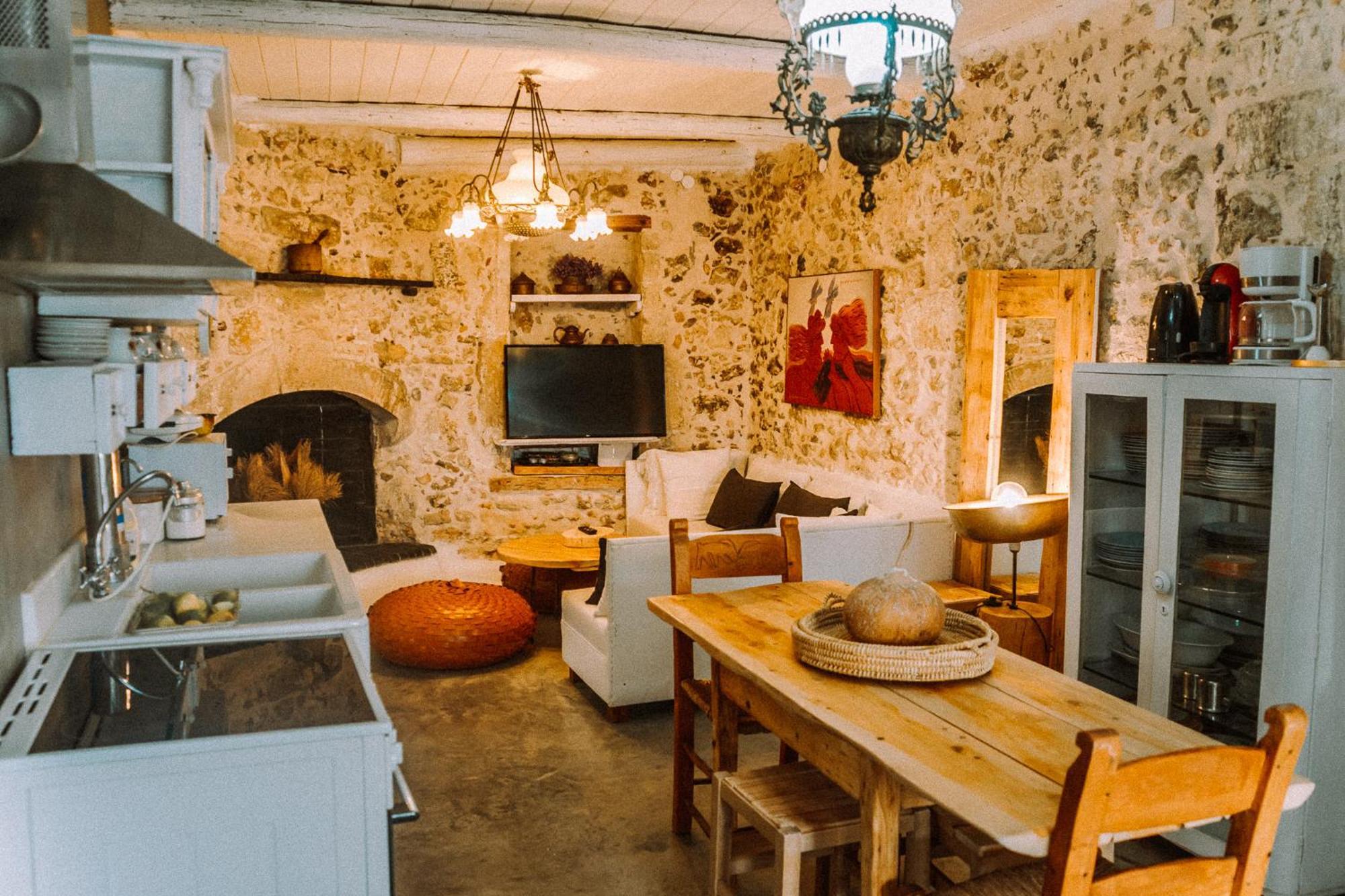 فيلا Antonia'S Stonebuilt Mansion With A Private Pool Arménoi المظهر الخارجي الصورة