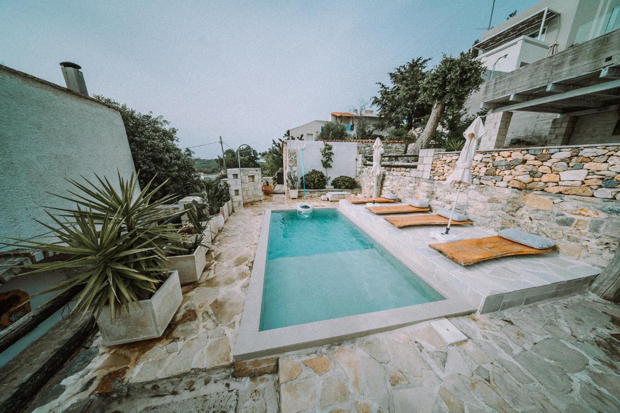 فيلا Antonia'S Stonebuilt Mansion With A Private Pool Arménoi المظهر الخارجي الصورة